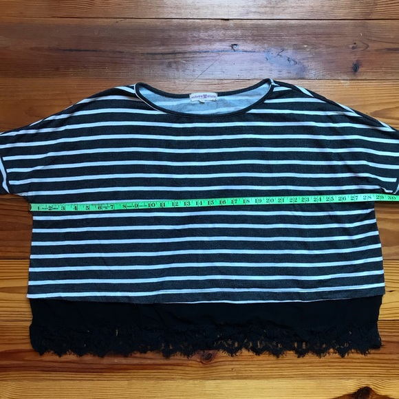 Altar’d State Grey White Striped Top, EUC, M/L - Picture 7 of 10